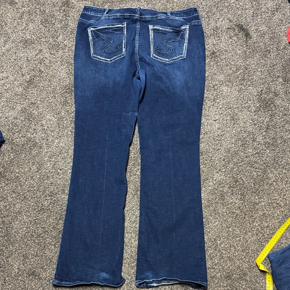Silver Jeans Avery Slim Boot Women's Dark Blue Jeans 18 18x33 inseam 33 36